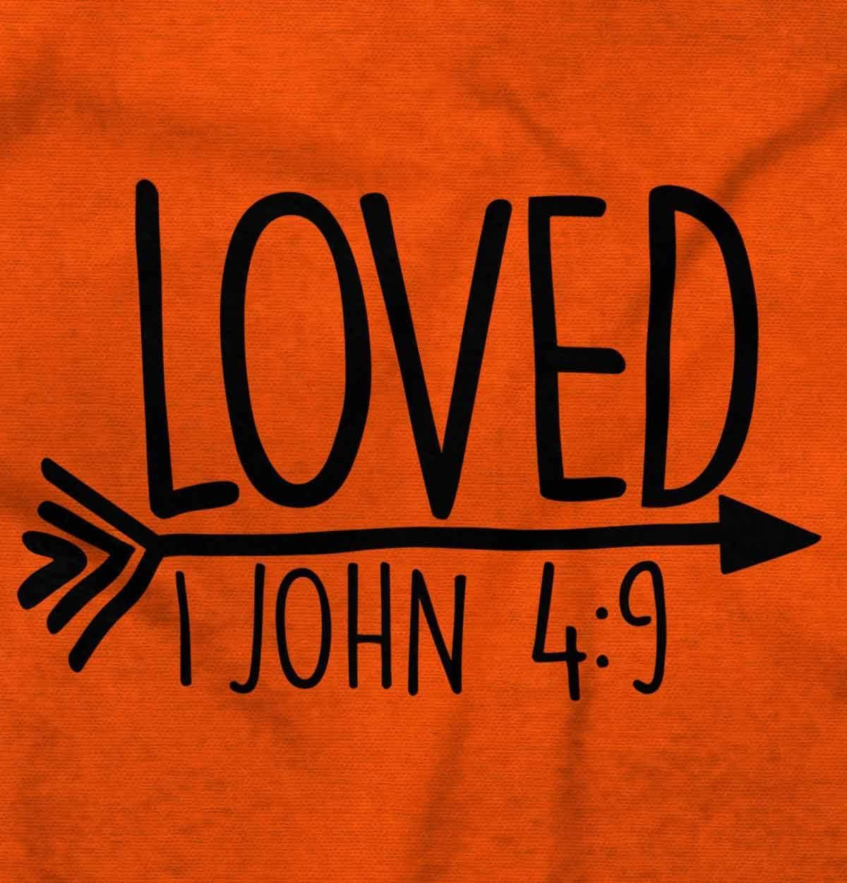 imageBrisco Brands Loved John 49 Christian Arrow Baby Bodysuit Jumper GirlsOrange