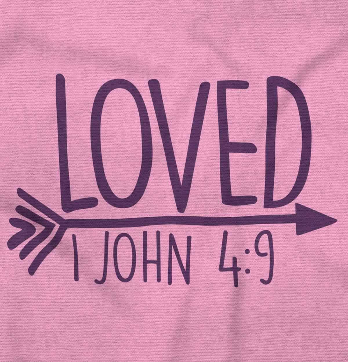 imageBrisco Brands Loved John 49 Christian Arrow Baby Bodysuit Jumper GirlsPink