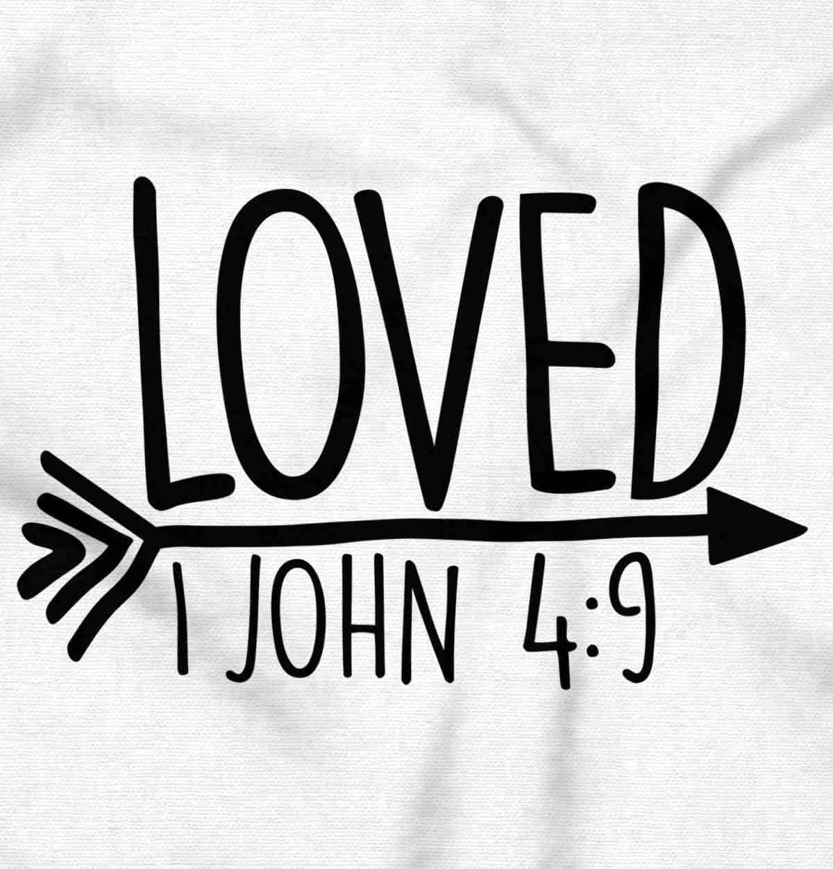 imageBrisco Brands Loved John 49 Christian Arrow Baby Bodysuit Jumper GirlsWhite
