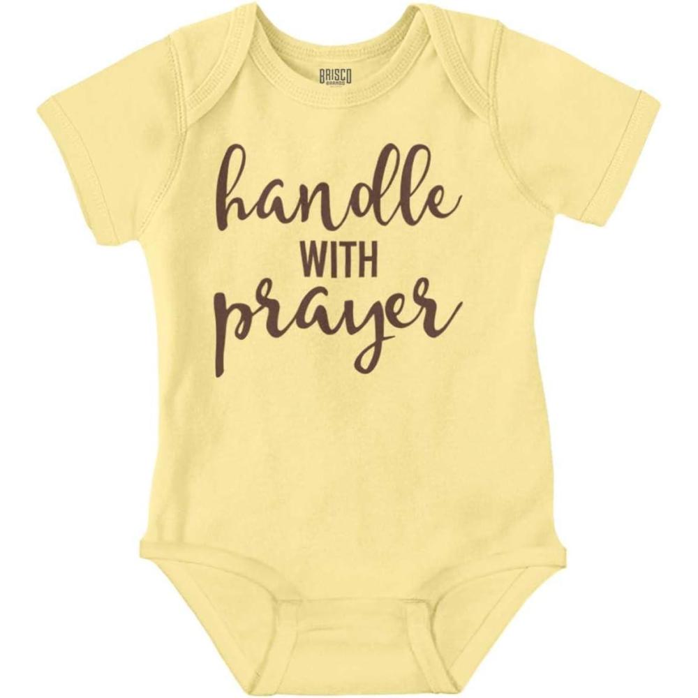 imageBrisco Brands Handle Prayer Christian Religious Baby Bodysuit Jumper GirlsBanana