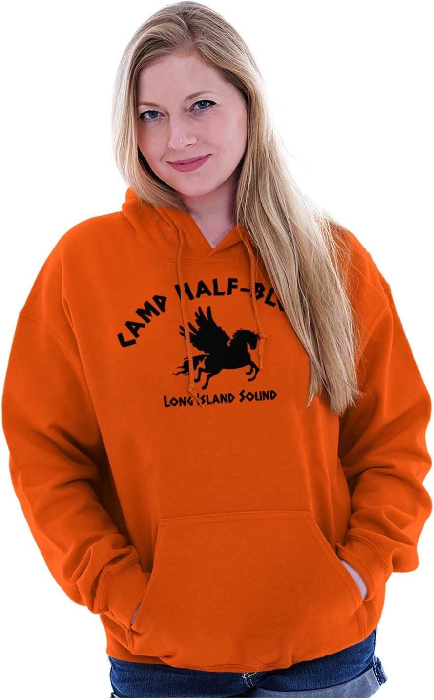 imageBrisco Brands Camp Half Blood Greek Mythology Hoodie Sweatshirt Women MenOrange