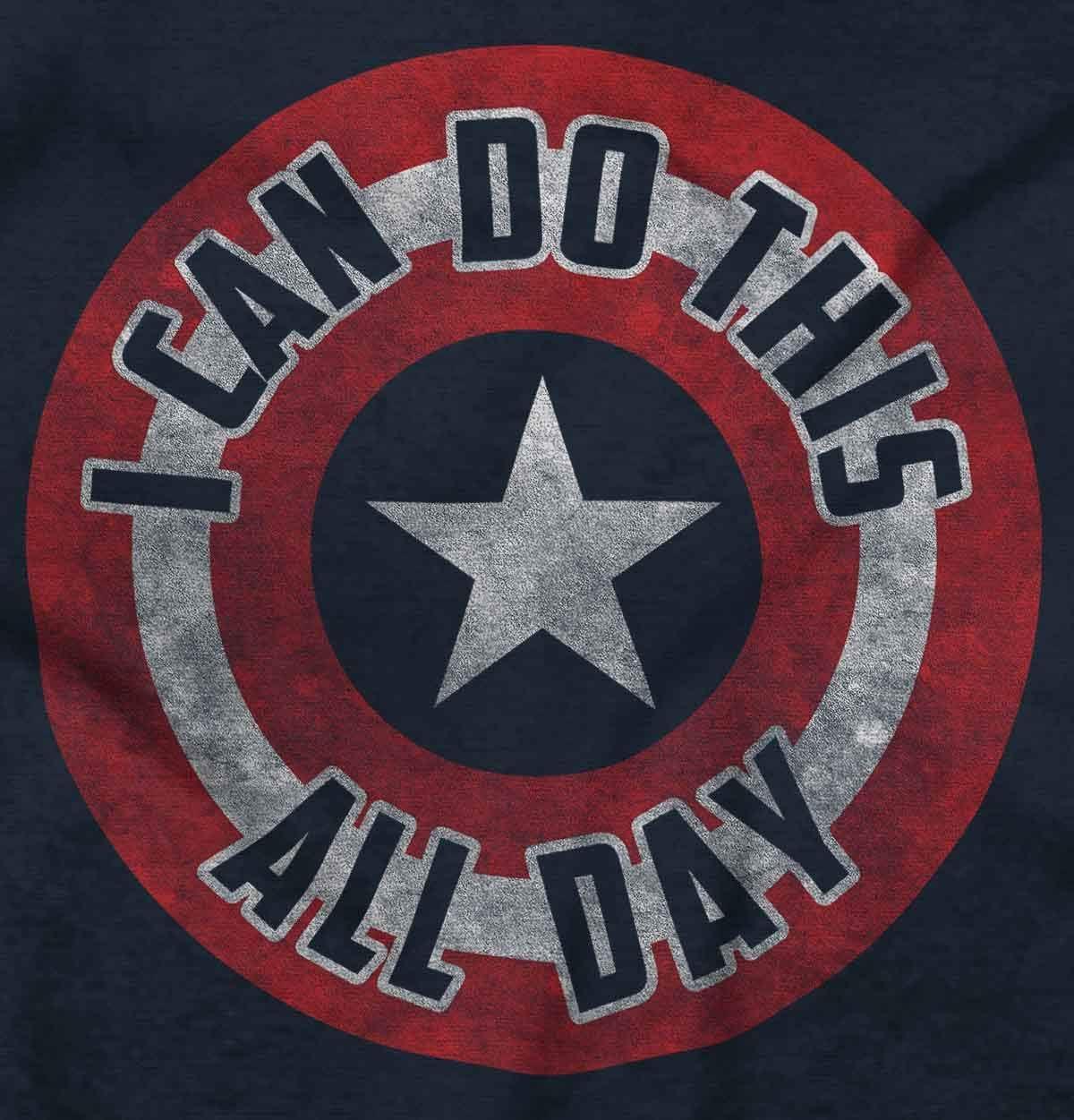 imageBrisco Brands I Can Do This All Day Star Shield Graphic T Shirt Men or WomenNavy