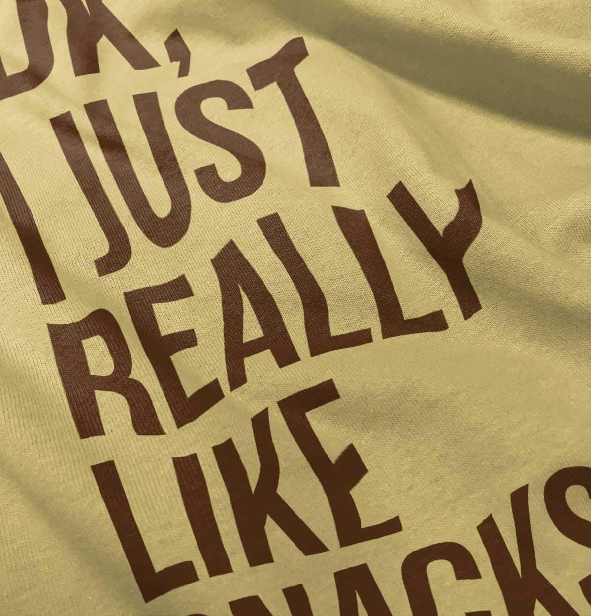 imageIDK I Just Really Like Snacks Funny Toddler Boy Girl T ShirtButter