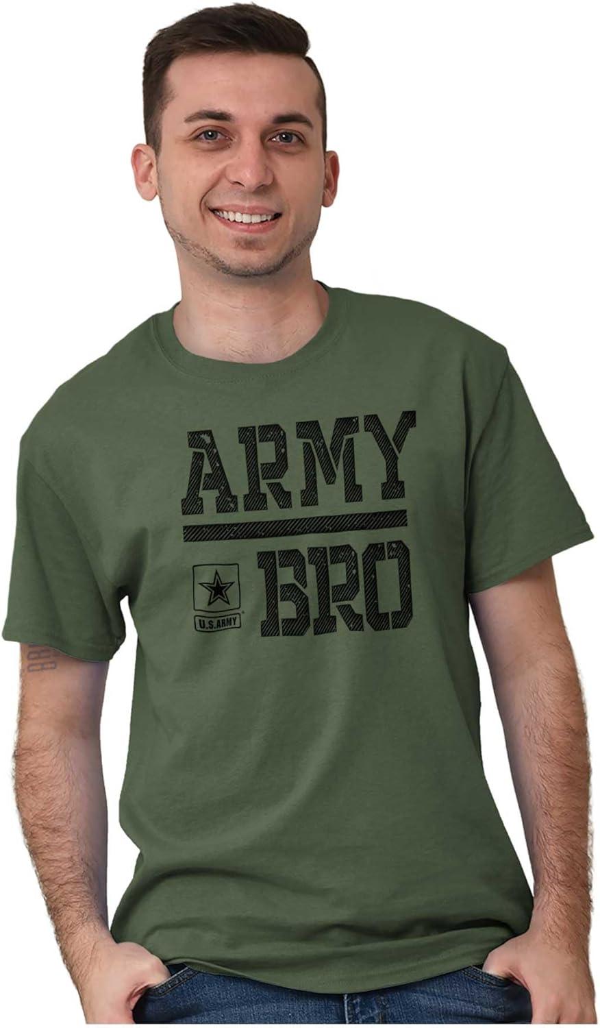 imageUS Army Bro Military Soldier Pride Mens Graphic T Shirt TeesMilitary Green