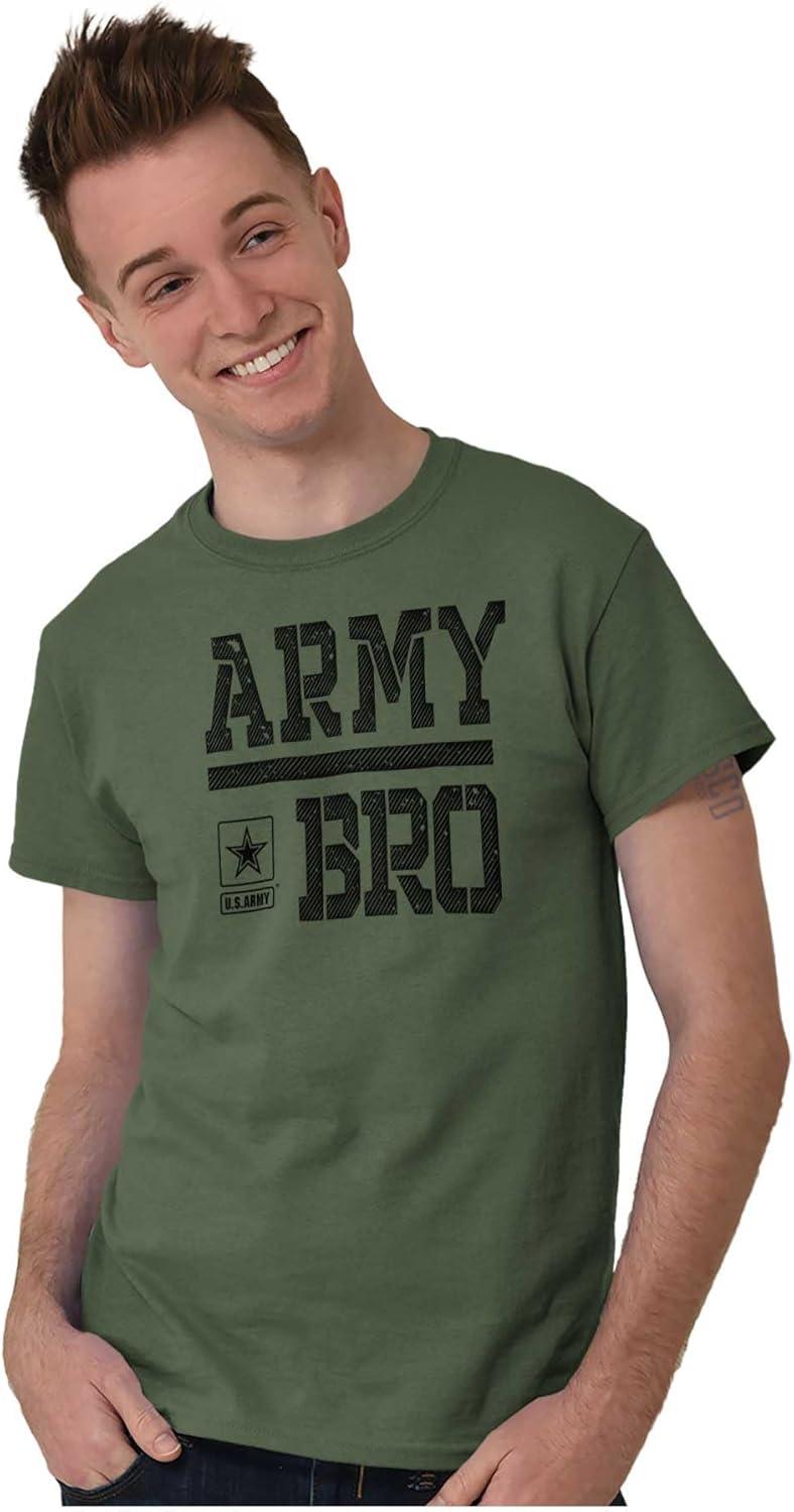 imageUS Army Bro Military Soldier Pride Mens Graphic T Shirt TeesMilitary Green