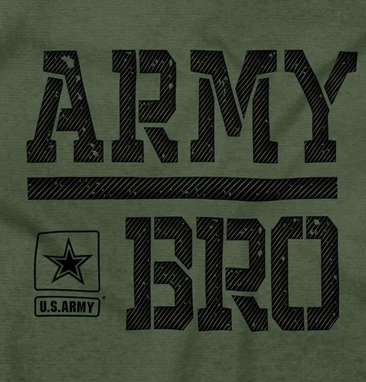 imageUS Army Bro Military Soldier Pride Mens Graphic T Shirt TeesMilitary Green