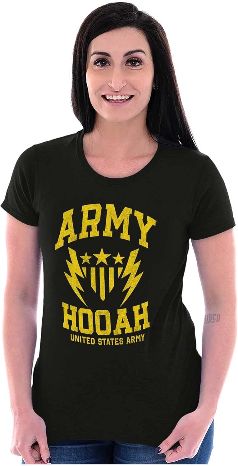 imageUnited States Army Shield Pride Bolts Womens Slim Fit Graphic TeeBlack