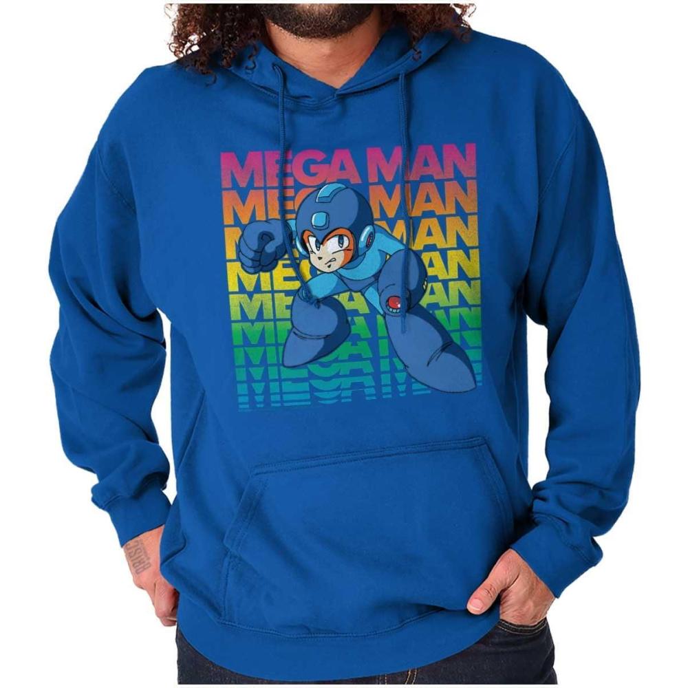 imageBrisco Brands Mega Man 90s Anime Cartoon Character Hoodie Sweatshirt Women MenRoyal