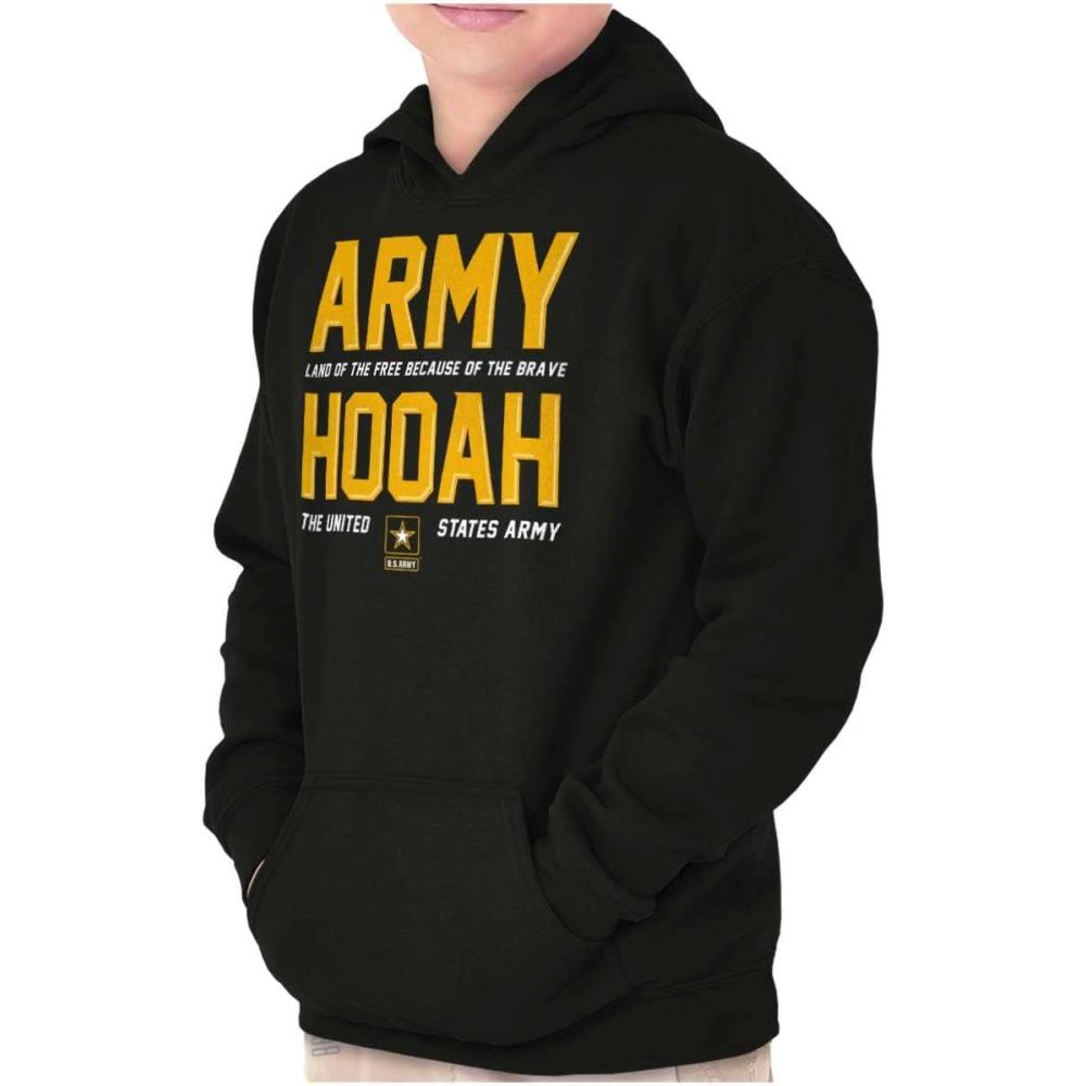 imageBrisco Brands US Army Land of the Free Pride Youth Hoodie Boy Girl