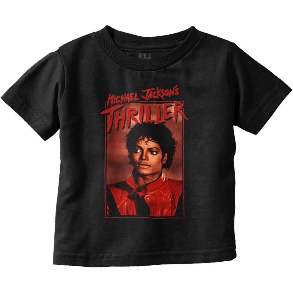 imageMichael Jackson Thriller Music Video Toddler Baby Graphic T ShirtBlack