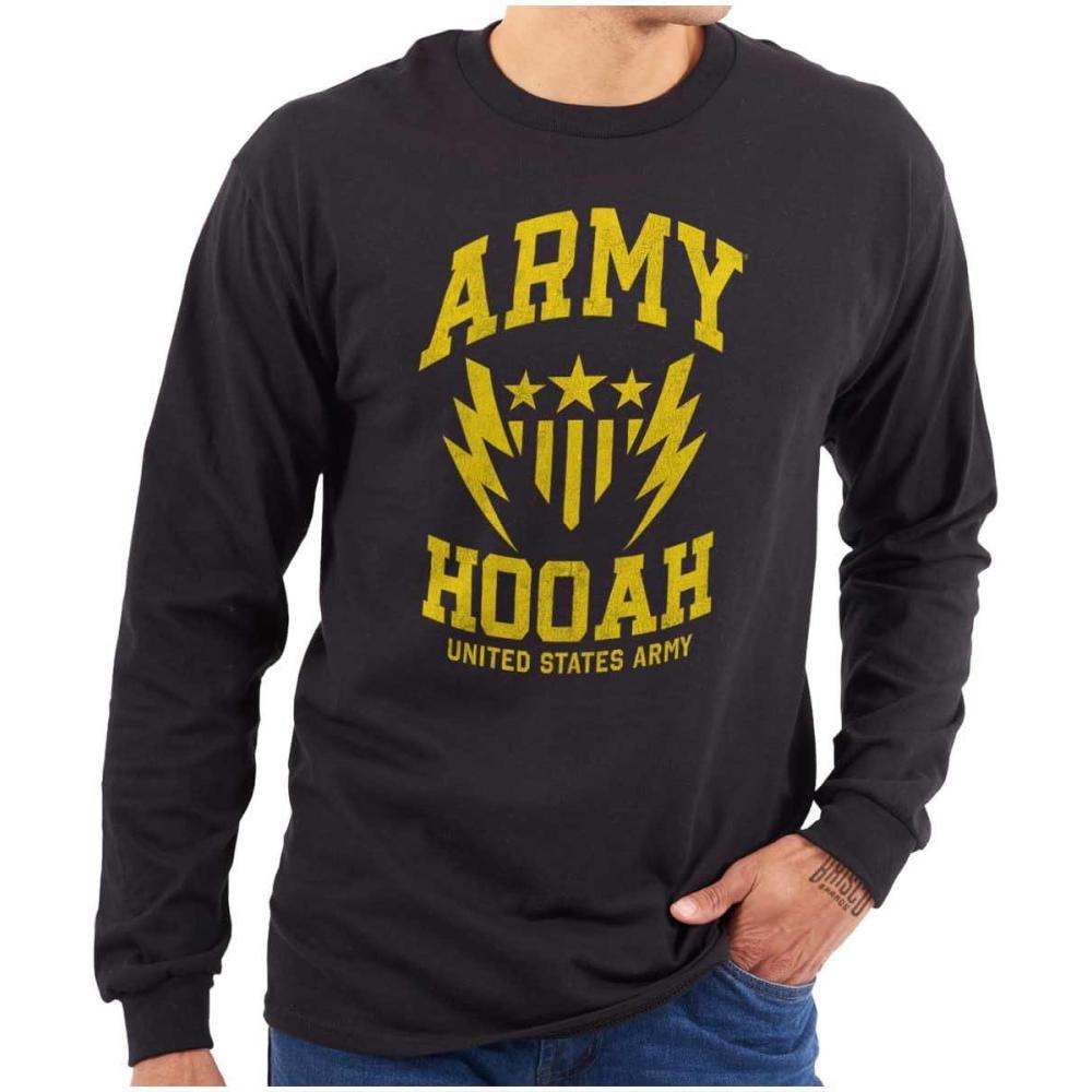 imageUS Army Soldier Veteran Pride Long Sleeve Tshirt Men WomenBlack