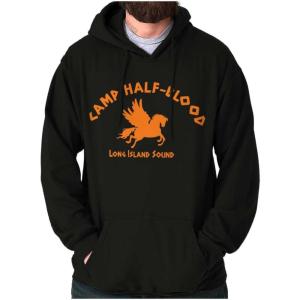 Brisco Brands Camp Half Blood Greek Mythology Hoodie Sweatshirt Women Men(Black)