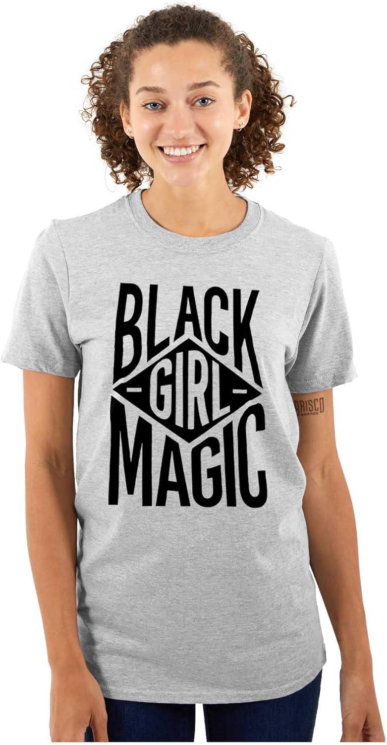 imageBlack Girl Magic Melanin Queen Womens Graphic T Shirt TeesSport Grey