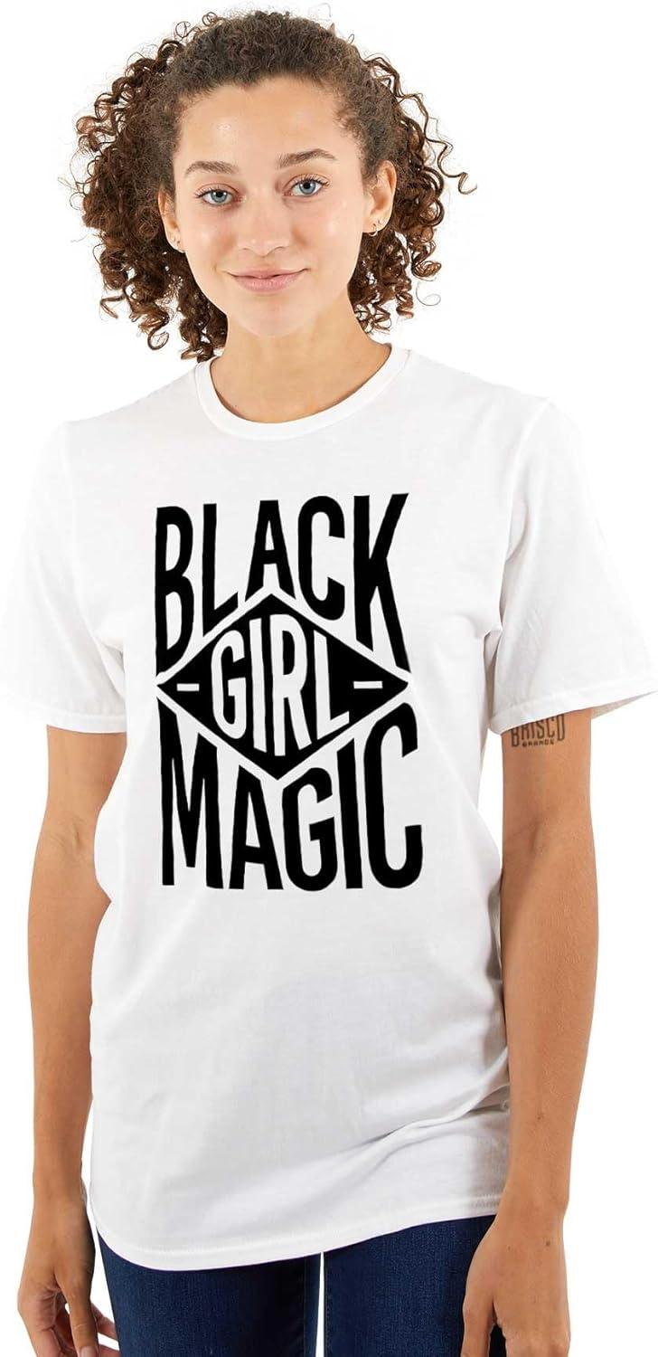 imageBlack Girl Magic Melanin Queen Womens Graphic T Shirt TeesWhite
