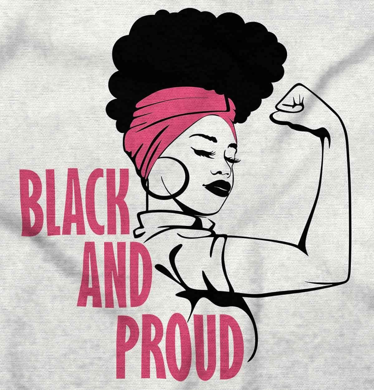 imageBlack and Proud Strong Melanin Queen Womens Graphic T Shirt TeesWhite