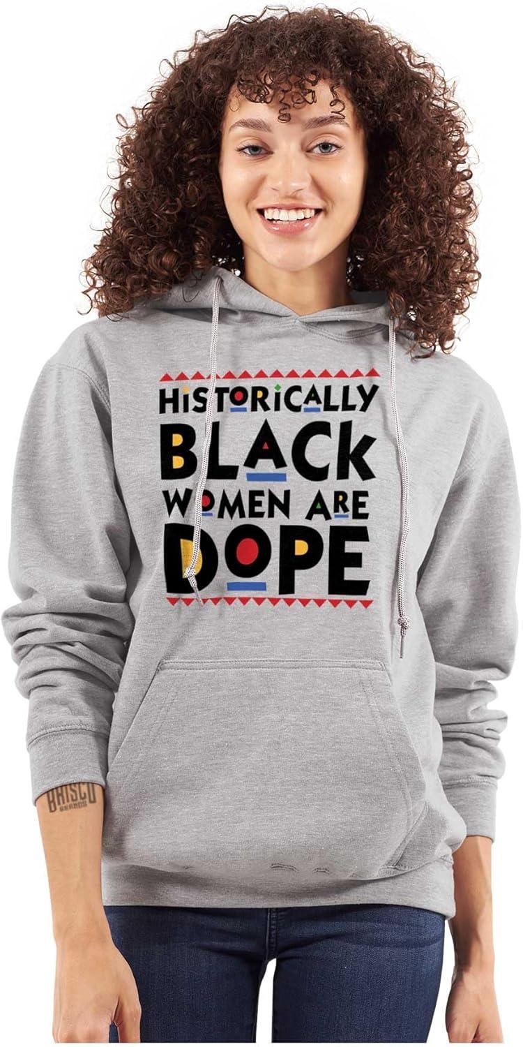 imageBrisco Brands Black Women Are Dope Feminist BHM Hoodie Sweatshirt WomenSport Grey