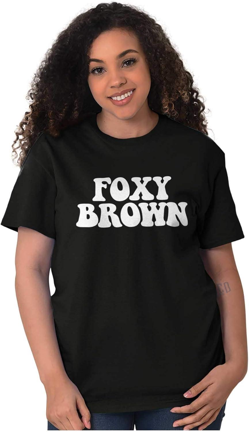 imageBrisco Brands Foxy Brown Cute Retro Black Pride Womens Graphic T Shirt TeesBlack