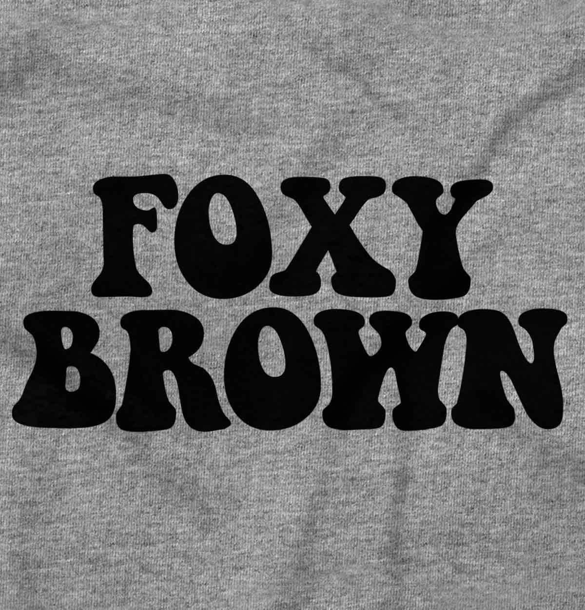 imageBrisco Brands Foxy Brown Cute Retro Black Pride Womens Graphic T Shirt TeesSport Grey