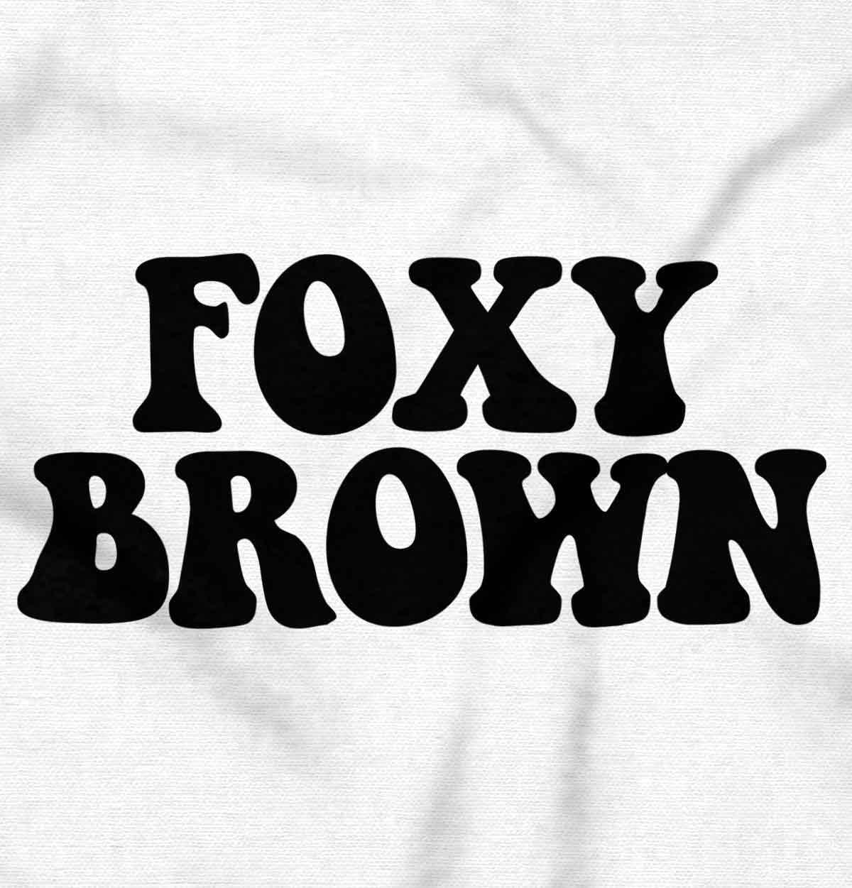 imageBrisco Brands Foxy Brown Cute Retro Black Pride Womens Graphic T Shirt TeesWhite