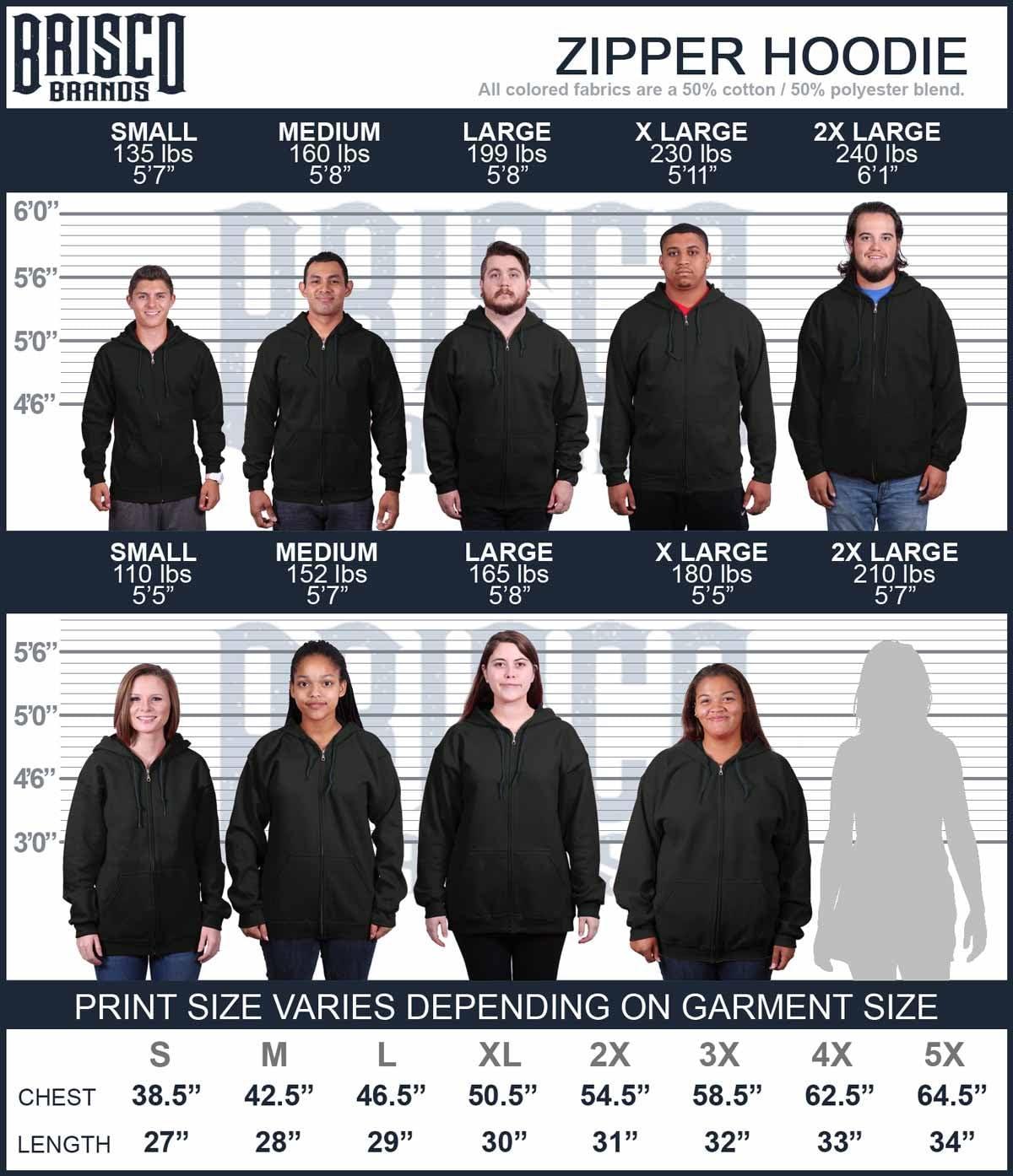 imageBrisco Brands US Air Force Proud Parent Mom Dad Zip Up Hoodie Mens Womens