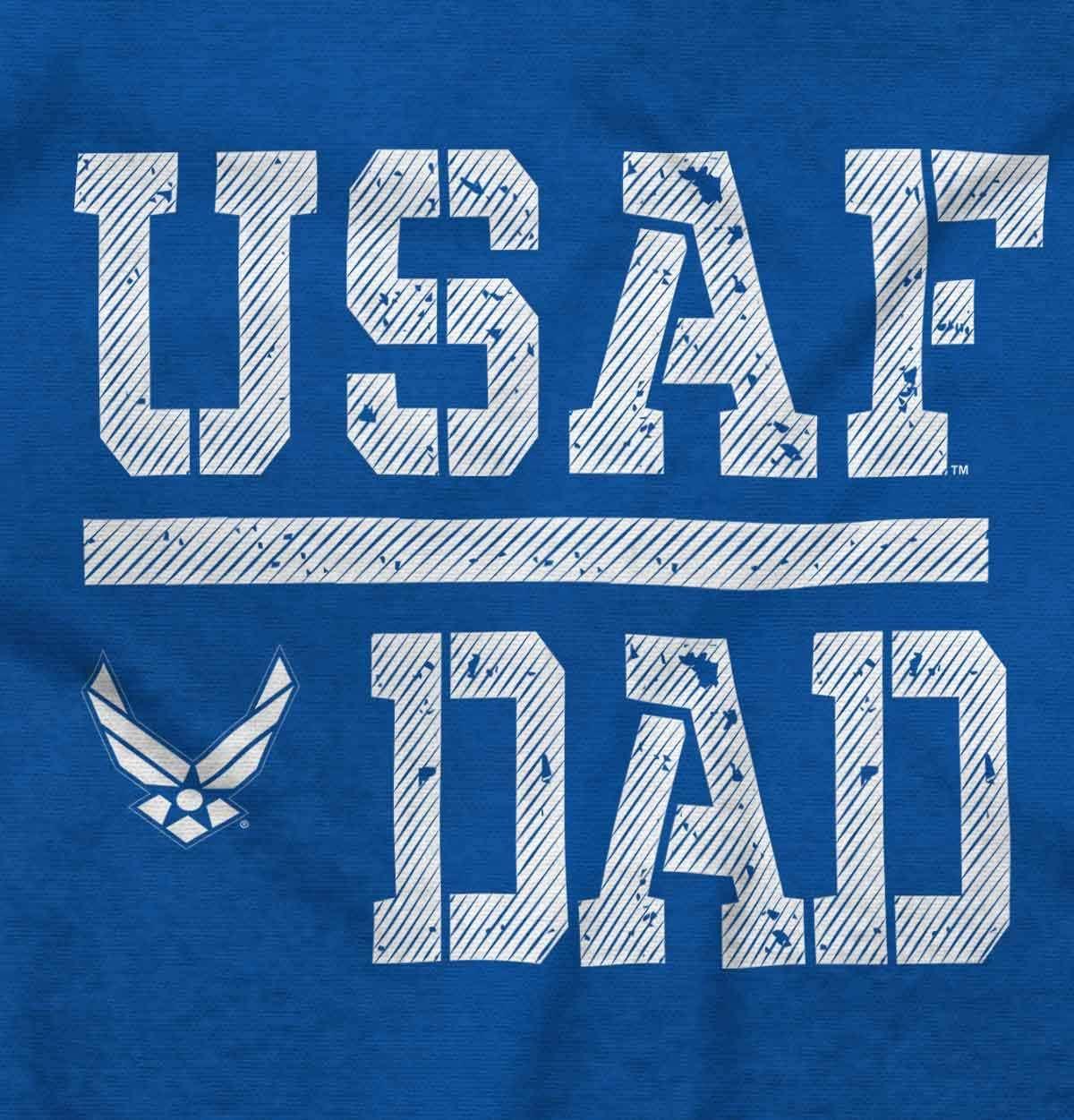 imageBrisco Brands US Air Force USAF Dad Military Father Hoodie Hooded Sweatshirt MenRoyal