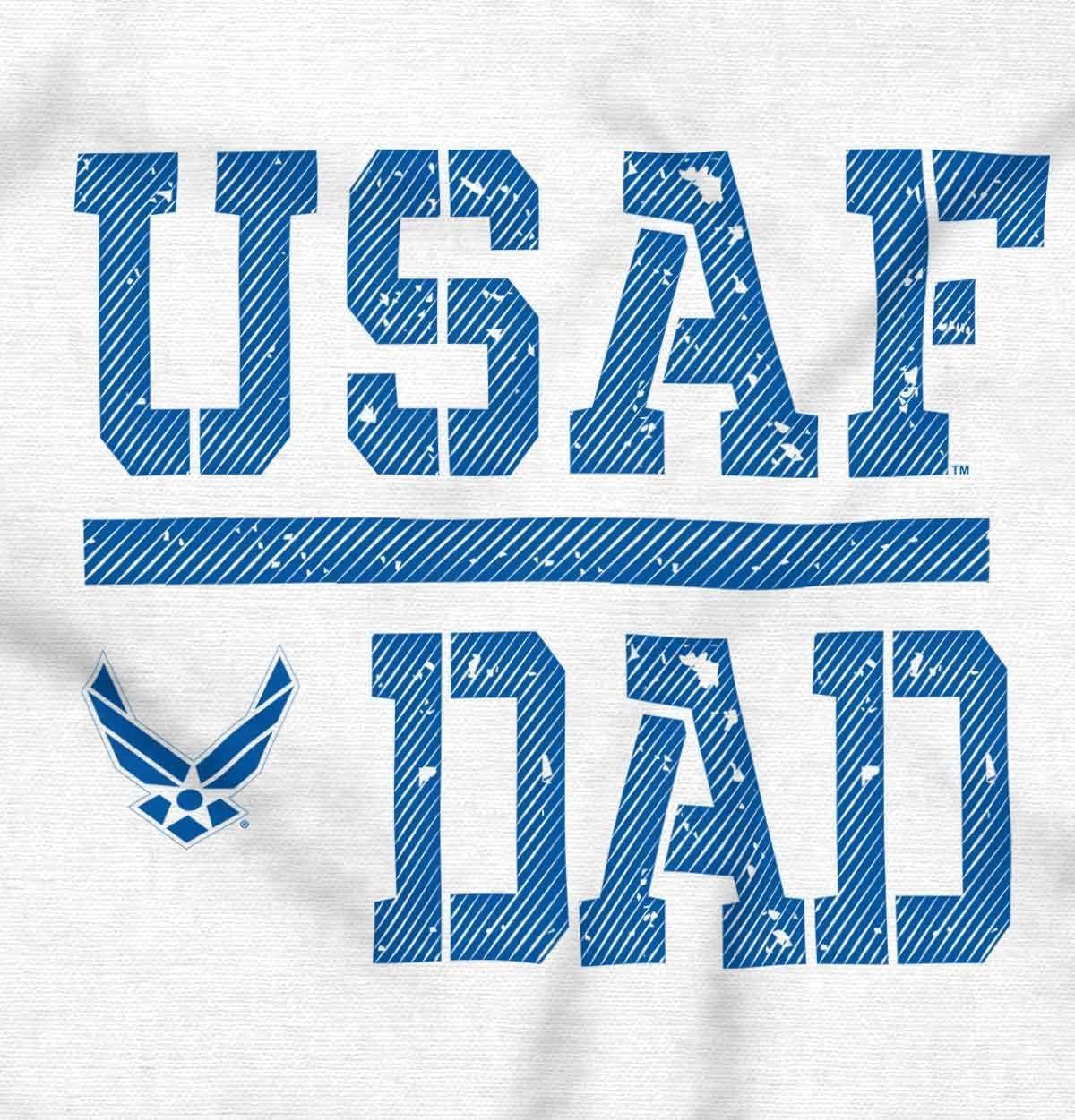 imageBrisco Brands US Air Force USAF Dad Military Father Zip Hoodie Sweatshirt MenWhite
