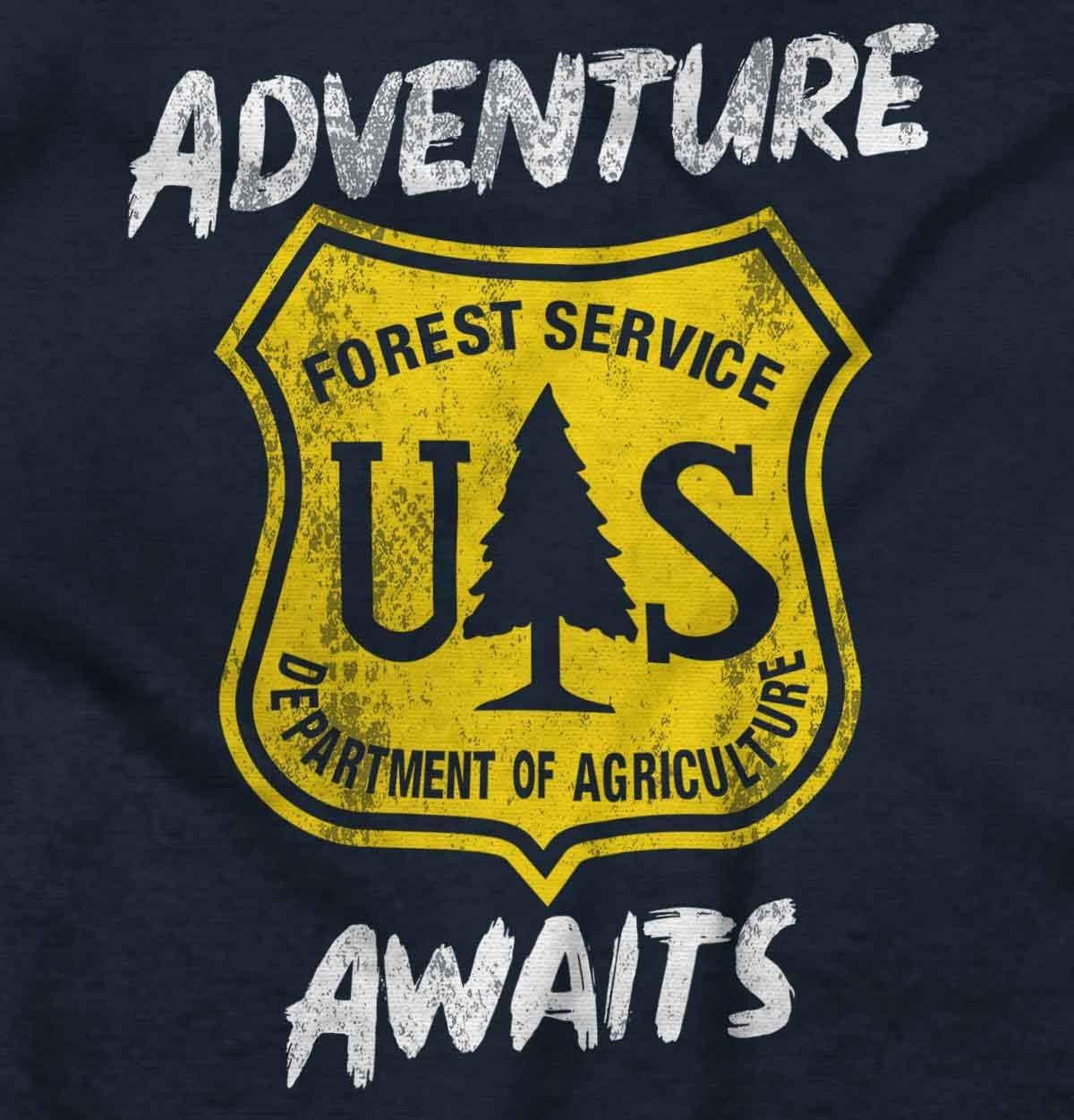 imageBrisco Brands US National Forest Service Adventure Hoodie Sweatshirt Women MenNavy