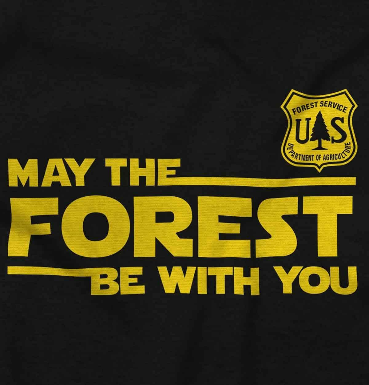 imageBrisco Brands USA May The Park Forest Be With You Sweatshirt for Men or WomenBlack