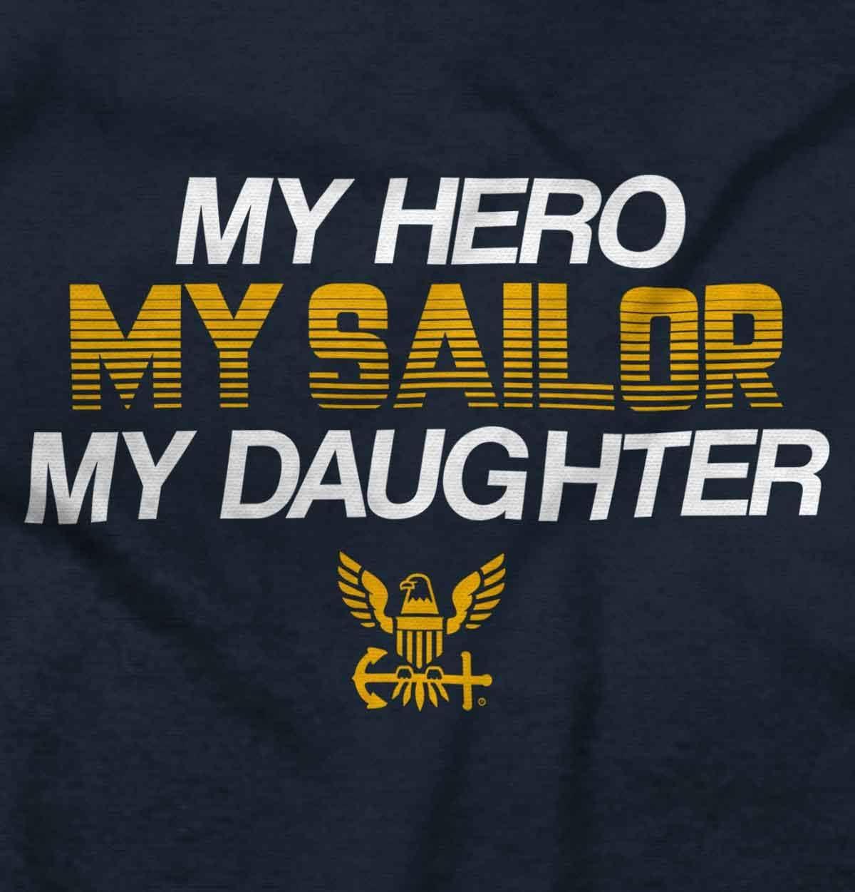 imageBrisco Brands United States Navy Sailor Daughter Dad Zip Up Hoodie Mens WomensNavy