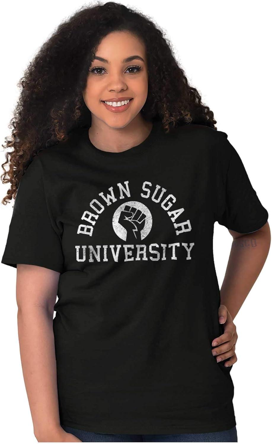 imageBrown Sugar Cute Black Pride Fist Womens Graphic T Shirt TeesBlack