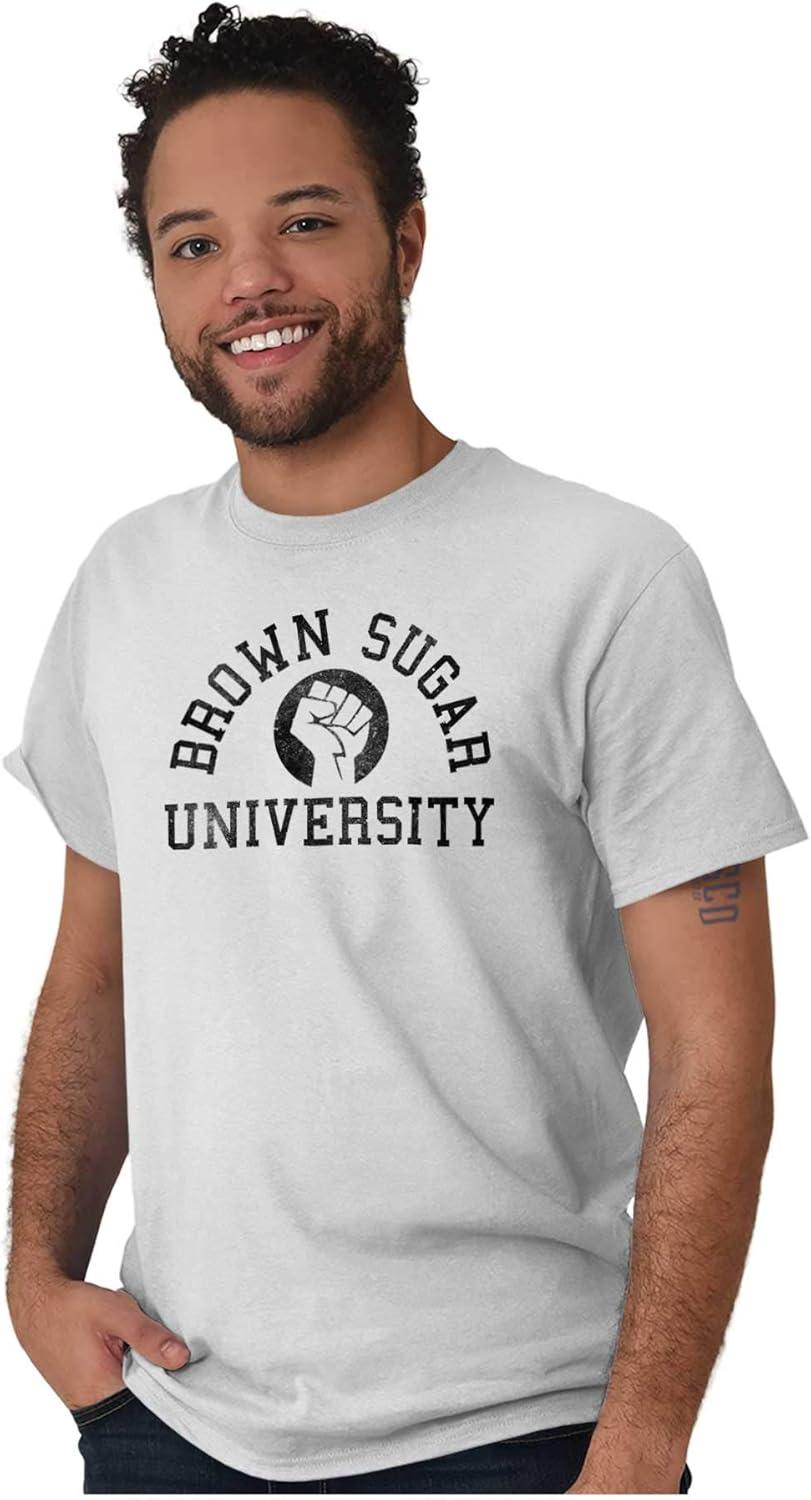 imageBrown Sugar Cute Black Pride Fist Womens Graphic T Shirt TeesWhite