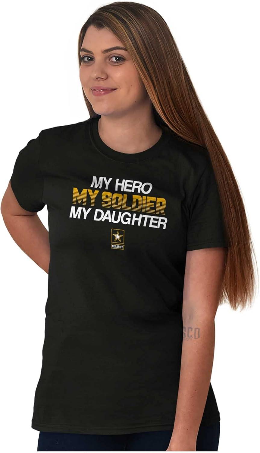 imageUS Army My Daughter Soldier Hero Graphic T Shirt Men or WomenBlack