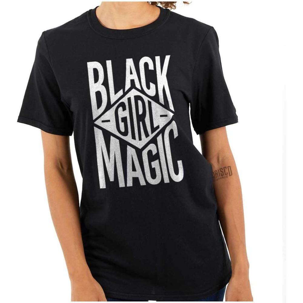 imageBlack Girl Magic Melanin Queen Womens Graphic T Shirt TeesBlack