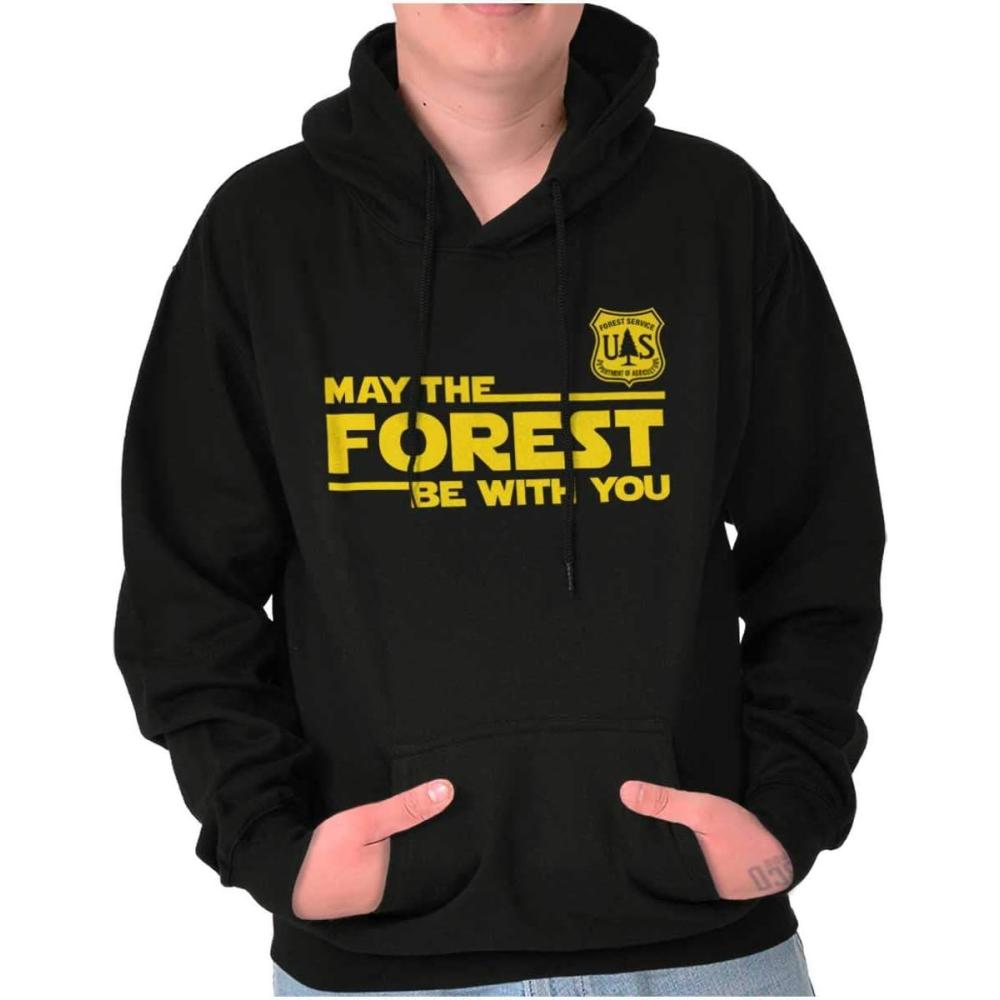 imageBrisco Brands USA May The Park Forest Be With You Hoodie Sweatshirt Women MenBlack
