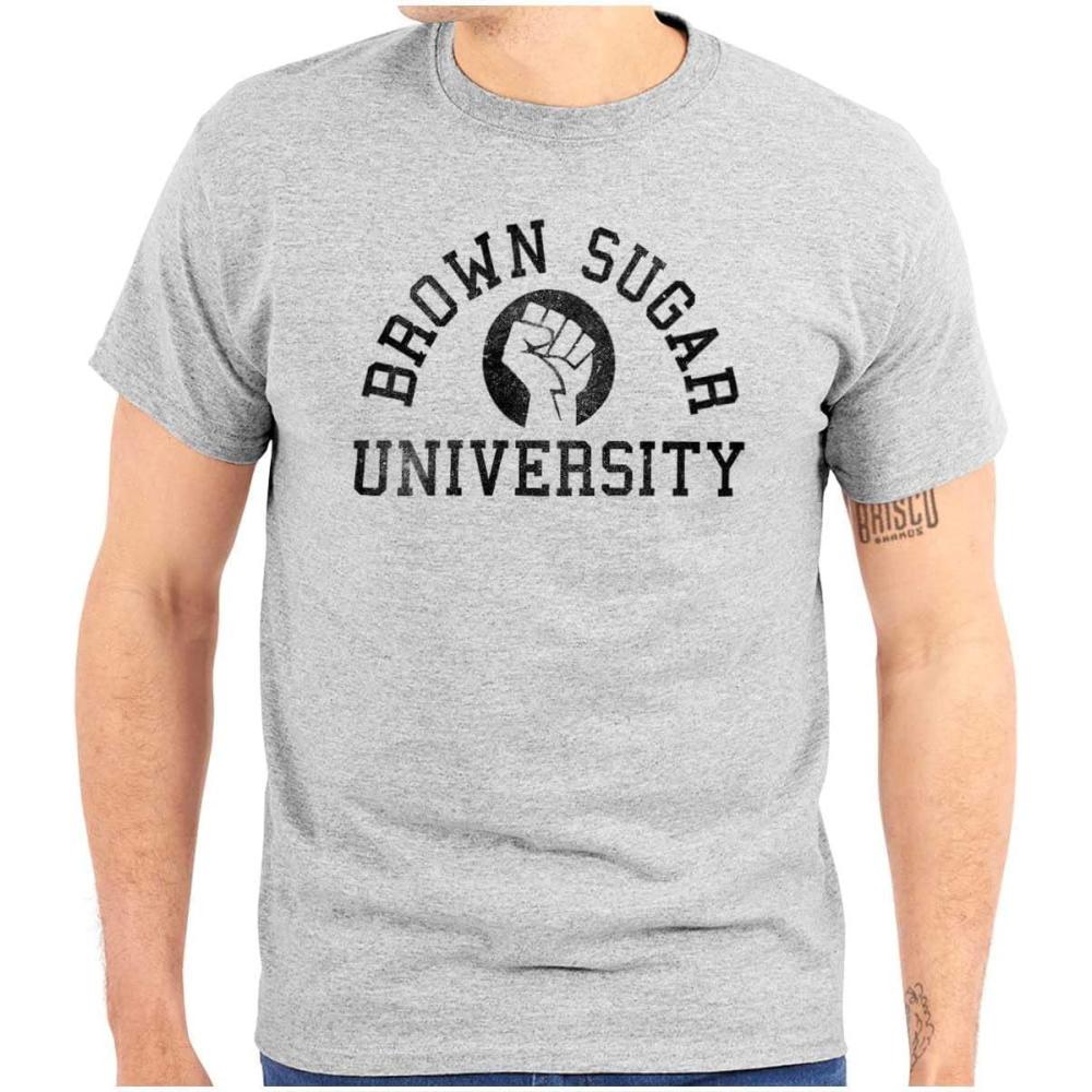 imageBrown Sugar Cute Black Pride Fist Womens Graphic T Shirt TeesSport Grey