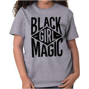 Black Girl Magic Melanin Queen Womens Graphic T Shirt Tees(Sport Grey)