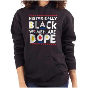 Brisco Brands Black Women Are Dope Feminist BHM Hoodie Sweatshirt Women(Black)