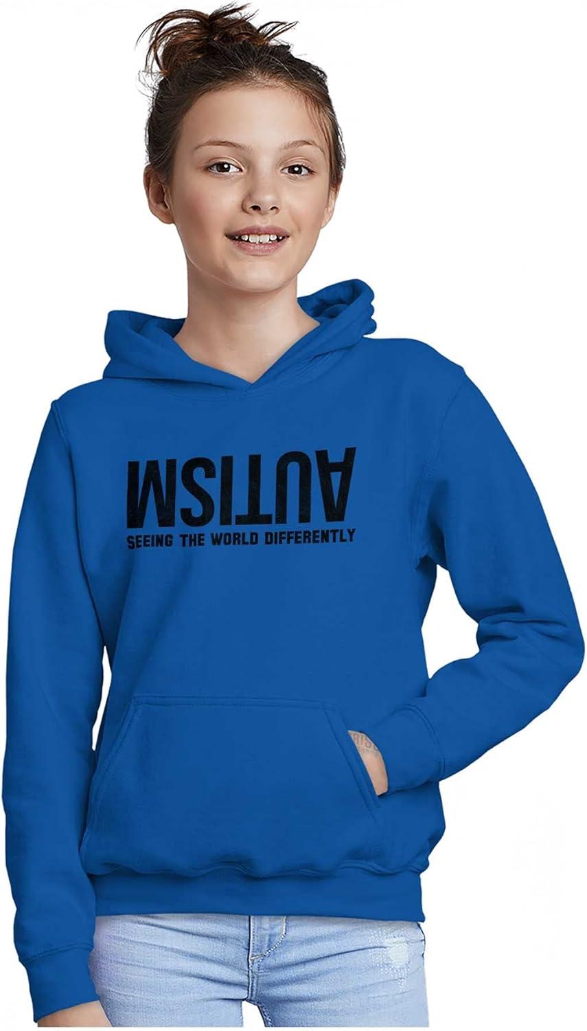 imageBrisco Brands Autism Seeing the World Differently Youth Hoodie Boy GirlRoyal