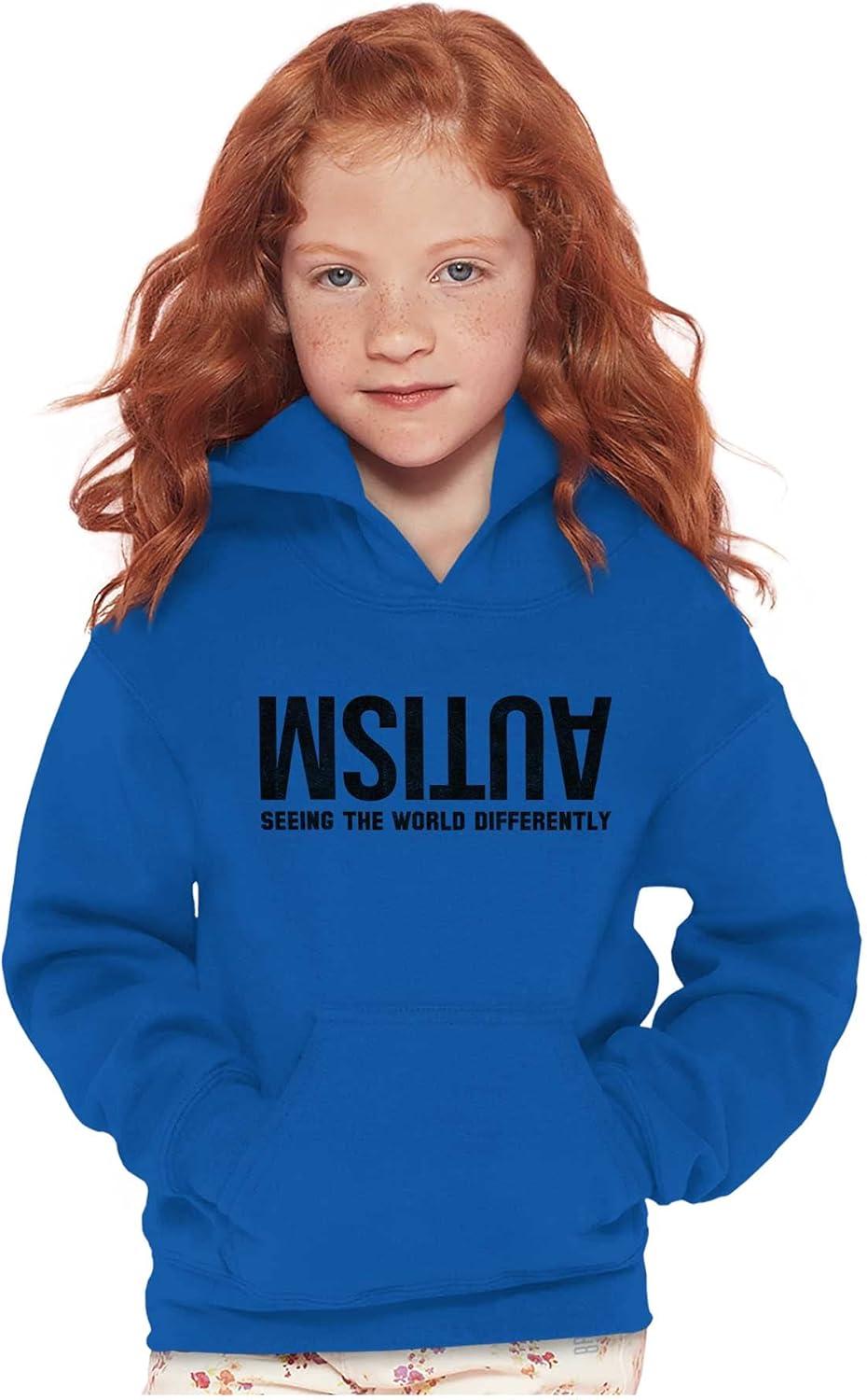 imageBrisco Brands Autism Seeing the World Differently Youth Hoodie Boy GirlRoyal