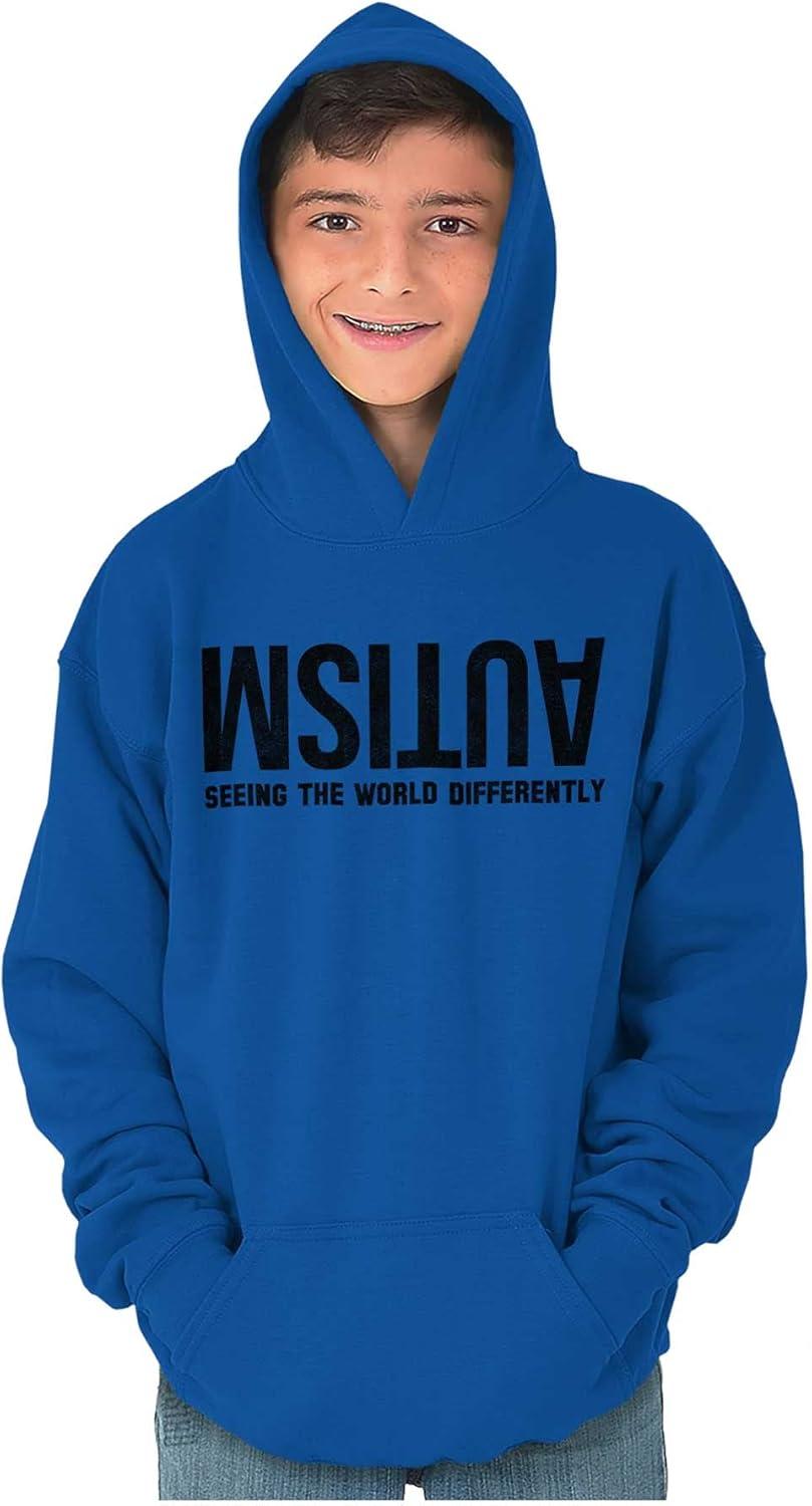 imageBrisco Brands Autism Seeing the World Differently Youth Hoodie Boy GirlRoyal
