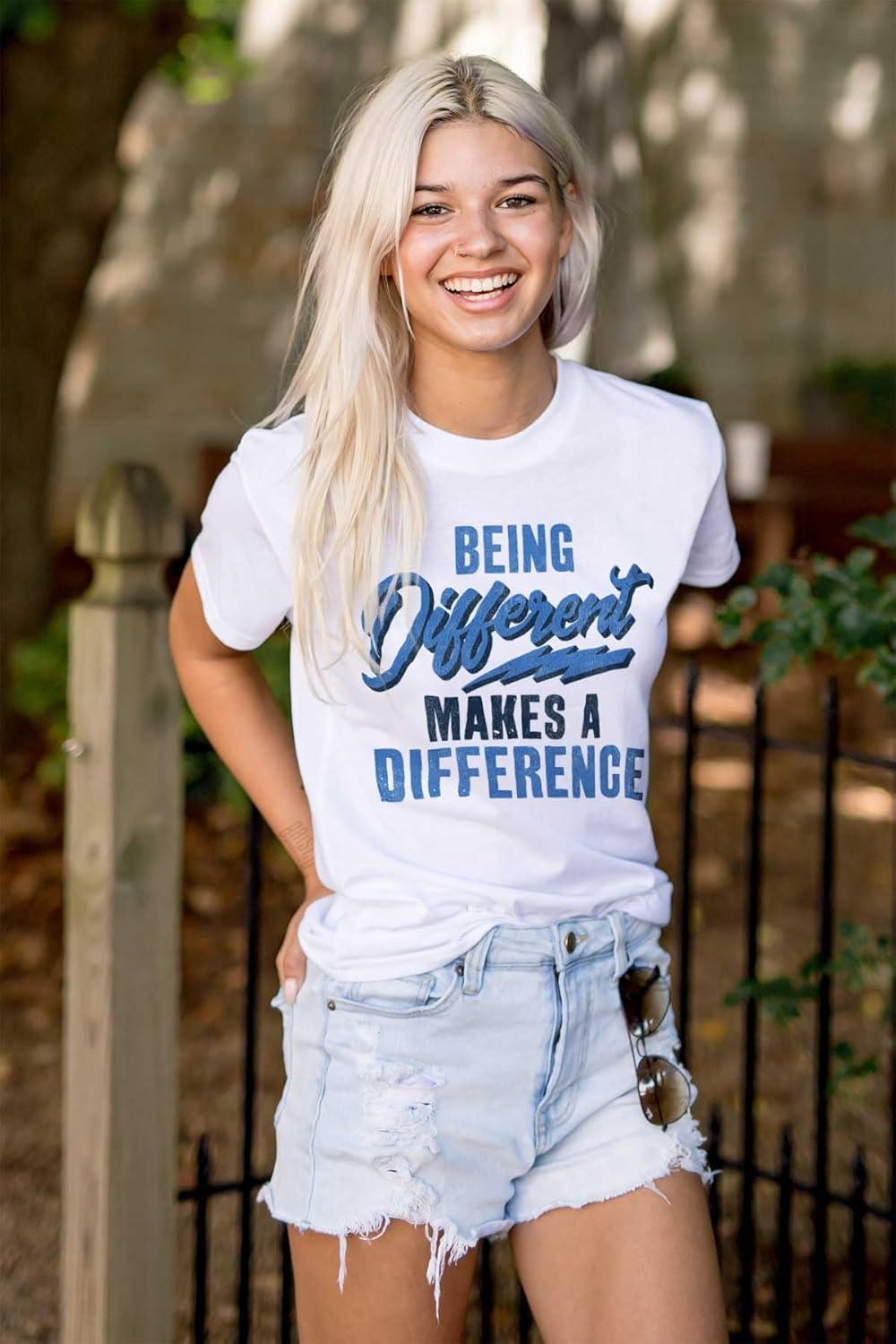 imageBrisco Brands Being Different Makes a Difference Graphic T Shirt Men or WomenWhite
