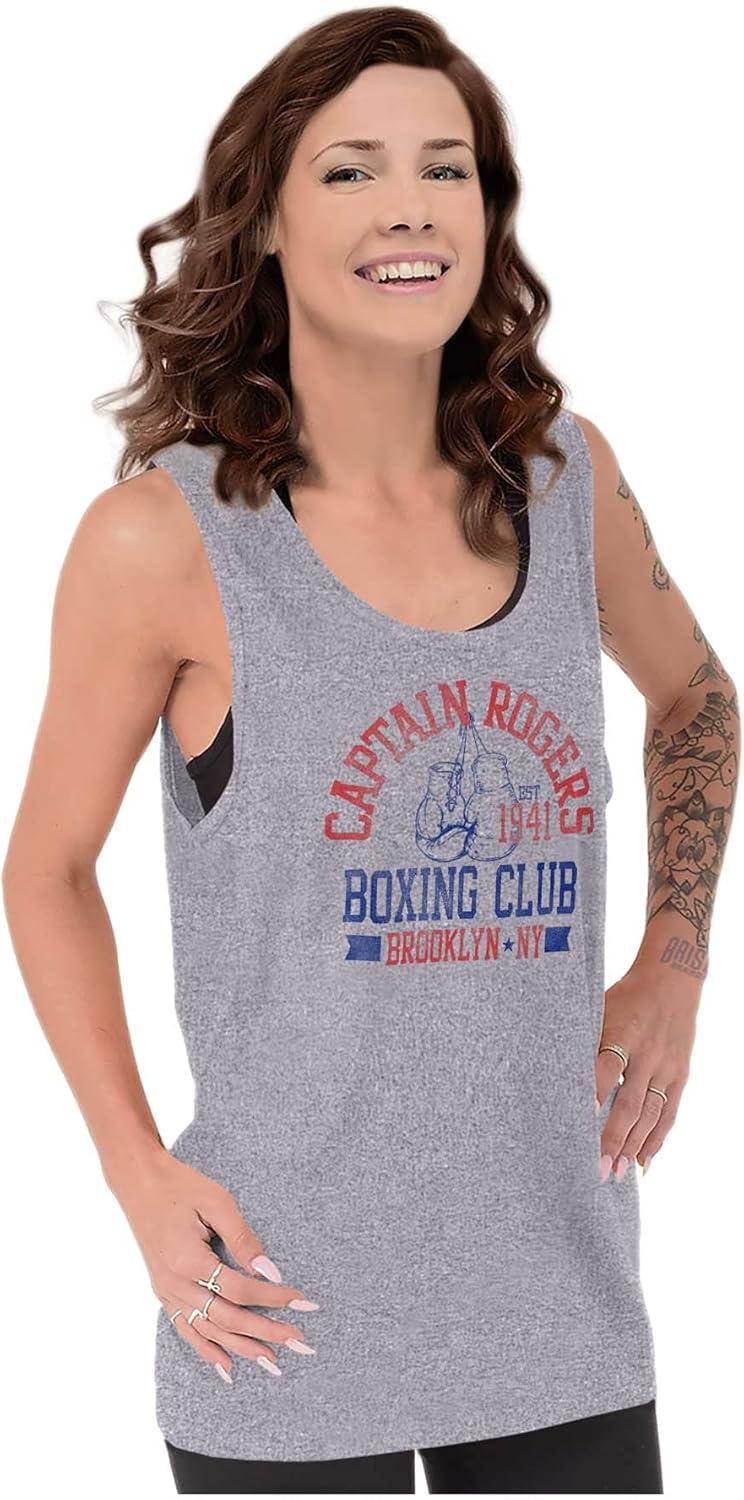 imageBrisco Brands Captain Rogers 1941 Boxing Club NY Tank Top T Shirts Men WomenWhite