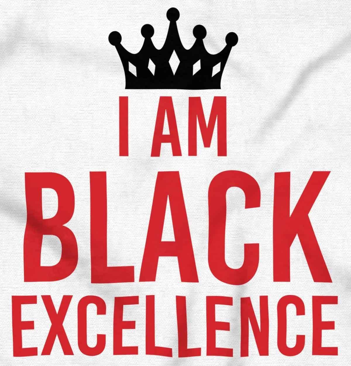 imageBrisco Brands I am Black Excellence Royal Crown Hoodie Sweatshirt Women MenWhite