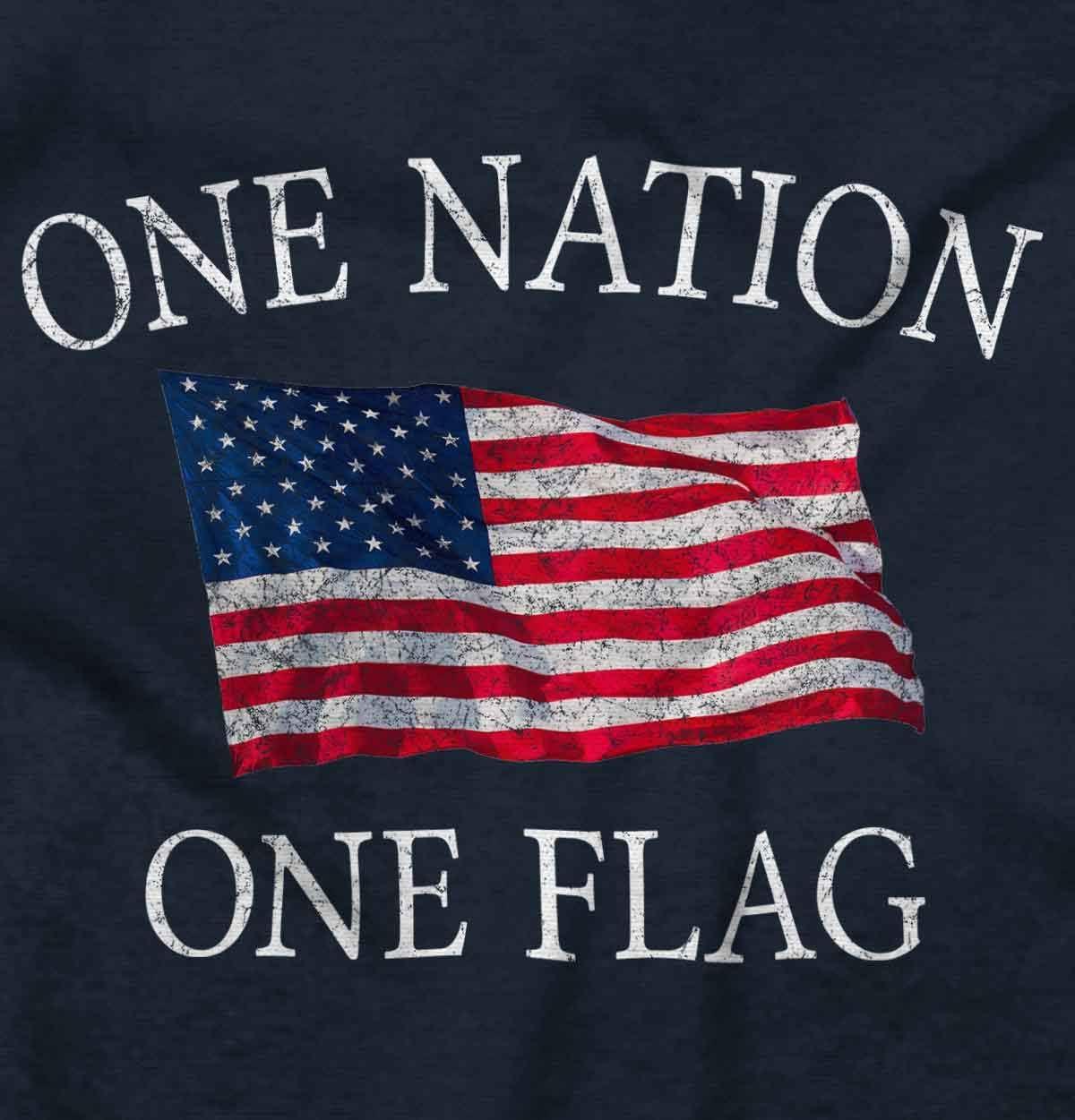 imageClassic Teaze One Nation Distressed Flag USA Pride Sweatshirt for Men or WomenNavy