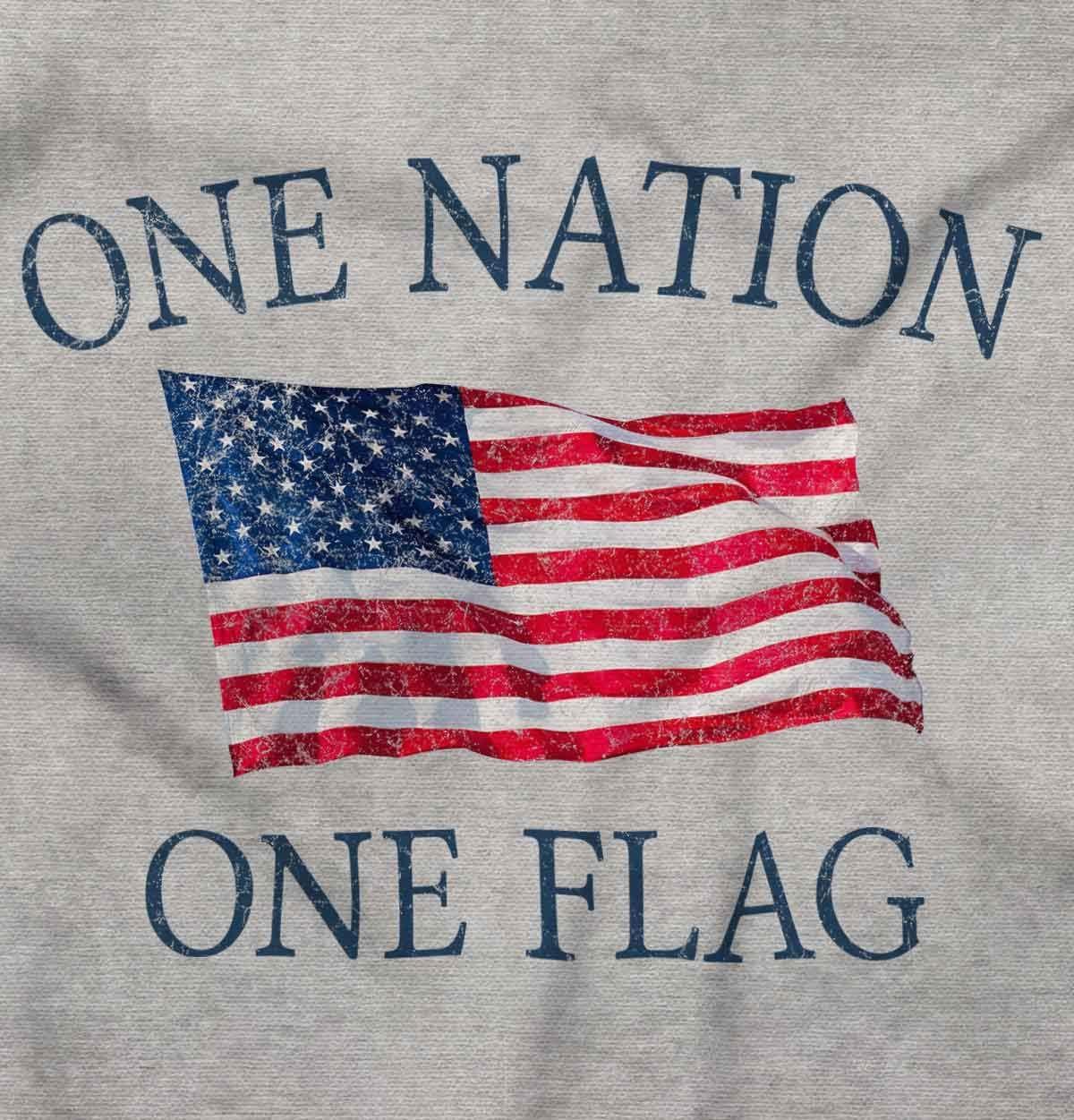 imageClassic Teaze One Nation Distressed Flag USA Pride Sweatshirt for Men or WomenSport Grey