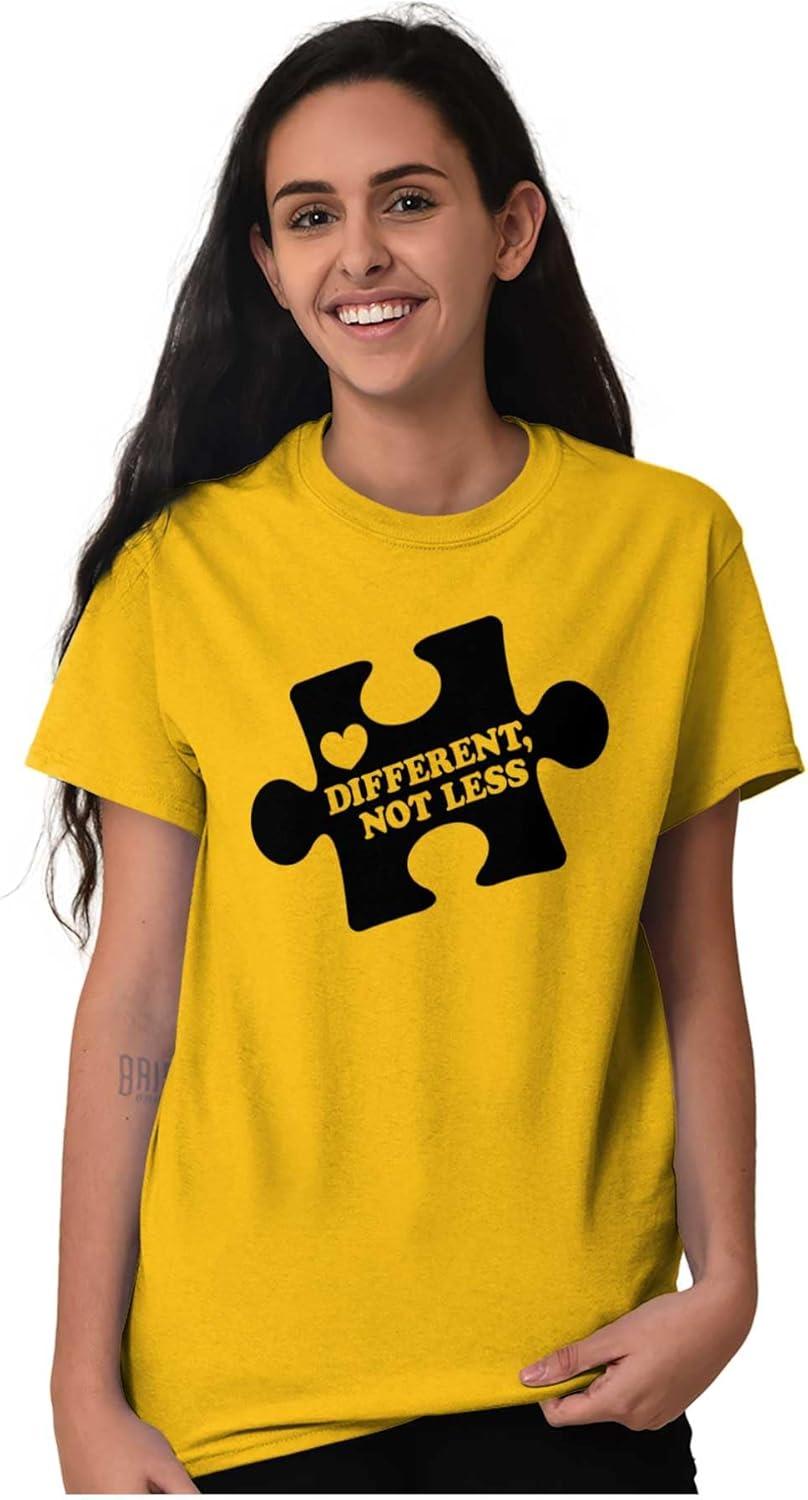 imageDifferent Not Less Autism Puzzle Graphic T Shirt Men or WomenDaisy