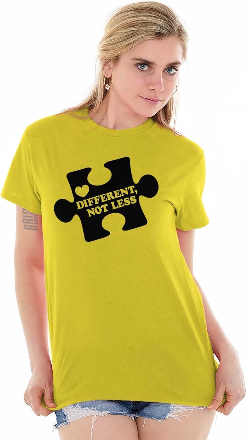 imageDifferent Not Less Autism Puzzle Graphic T Shirt Men or WomenDaisy