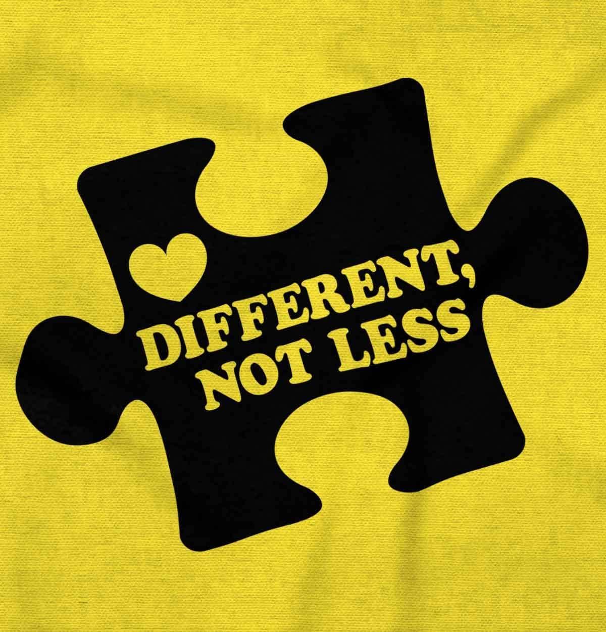 imageDifferent Not Less Autism Puzzle Graphic T Shirt Men or WomenDaisy