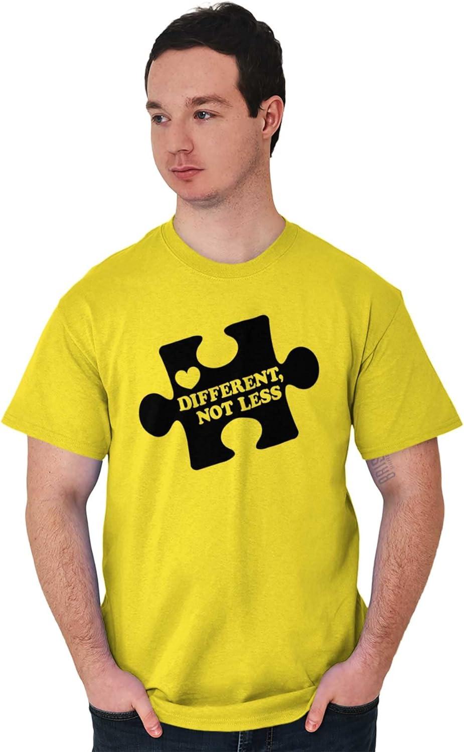 imageDifferent Not Less Autism Puzzle Graphic T Shirt Men or WomenDaisy