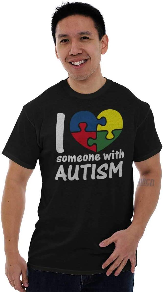 imageI Love Someone with Autism Puzzle Graphic T Shirt Men or WomenBlack